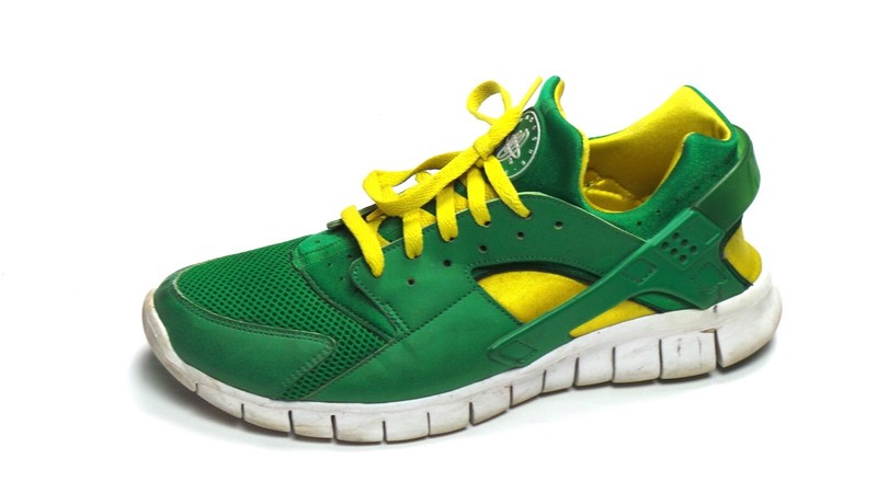 green and yellow huaraches